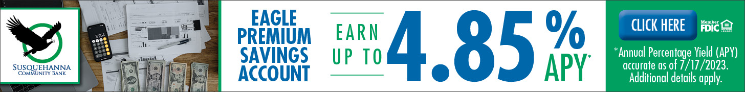 Earn up to 4.85% APY with an Eagle Premium Savings Account